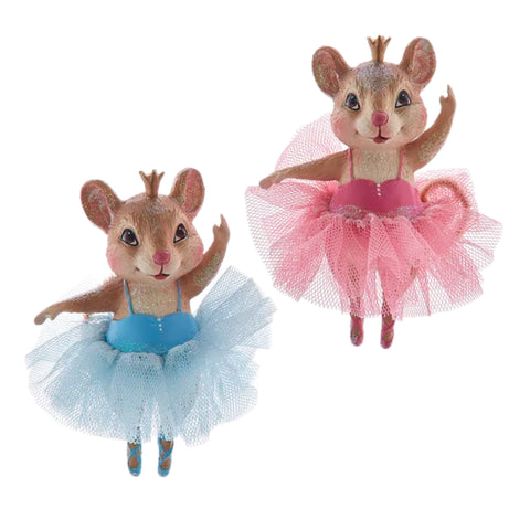 Assorted Mouse Ballerina Ornament, INDIVIDUALLY SOLD