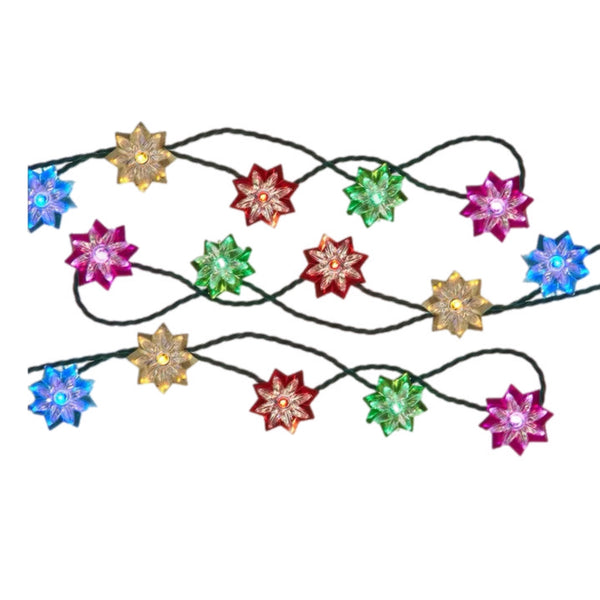 20 Multicoloured Flower Lights  INDOOR