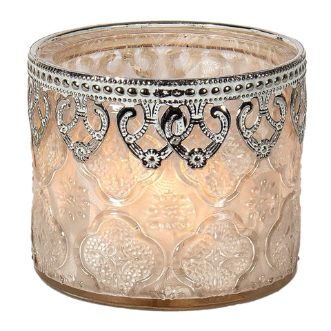 Etched Tealight Candle Holder