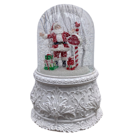 Santa At North Pole Snowglobe