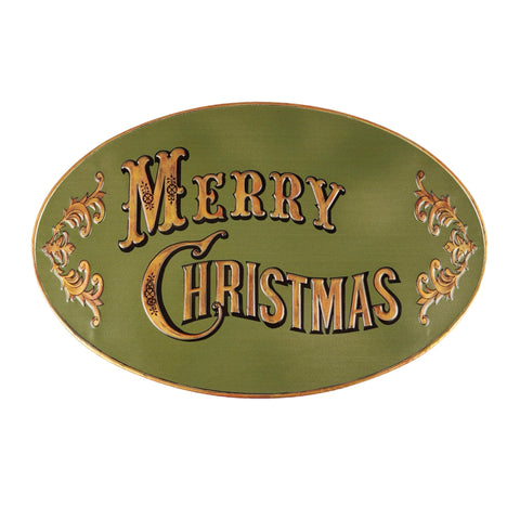 Green Merry Christmas Sign