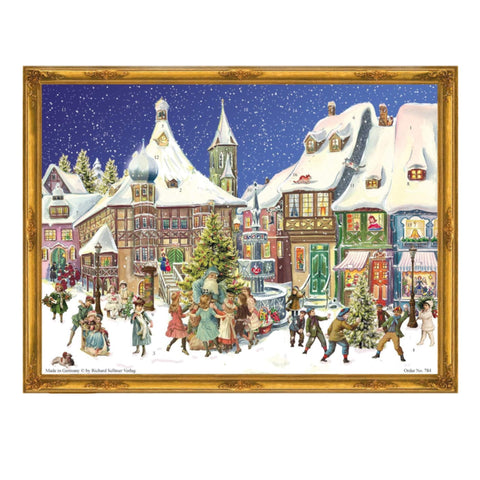 Children Playing Paper Advent Calendar