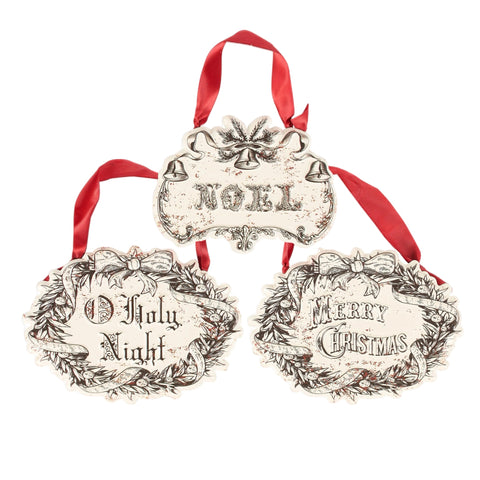 Assorted Christmas Saying Sign, INDIVIDUALLY SOLD