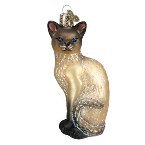 Tan Siamese Cat Ornament