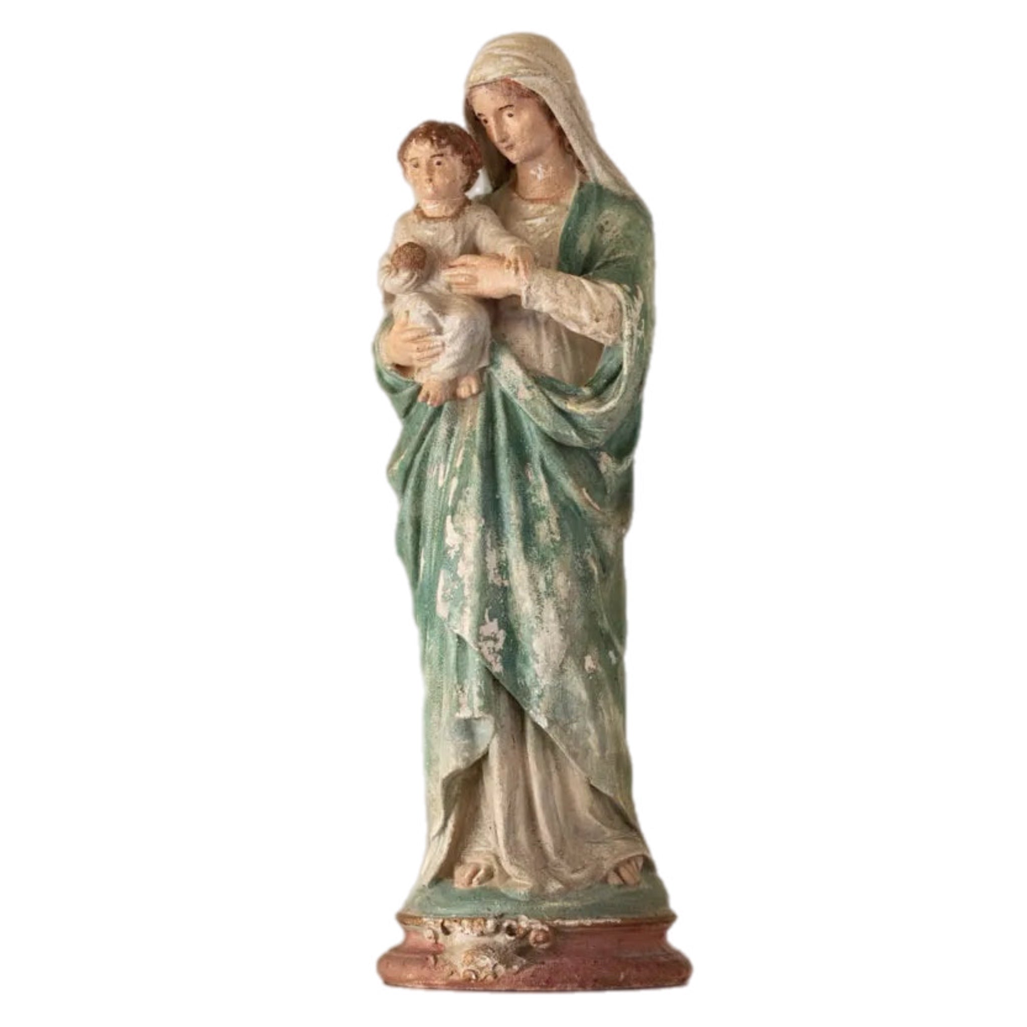 Madonna With Child Figurine