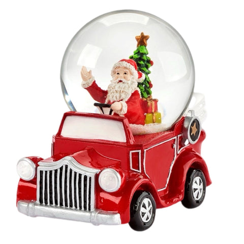 Santa In Truck Snowglobe