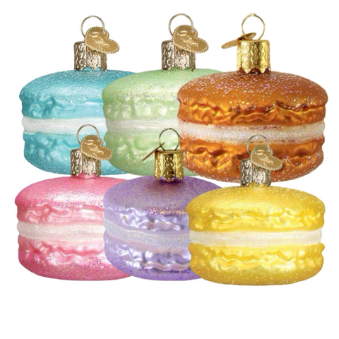 Assorted Macaron Ornament, INDIVIDUALLY SOLD