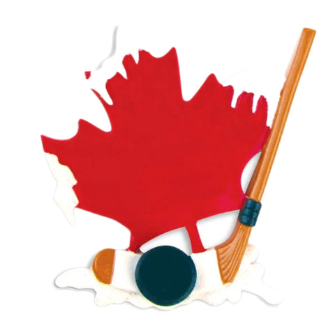 Canadian Hockey Ornament