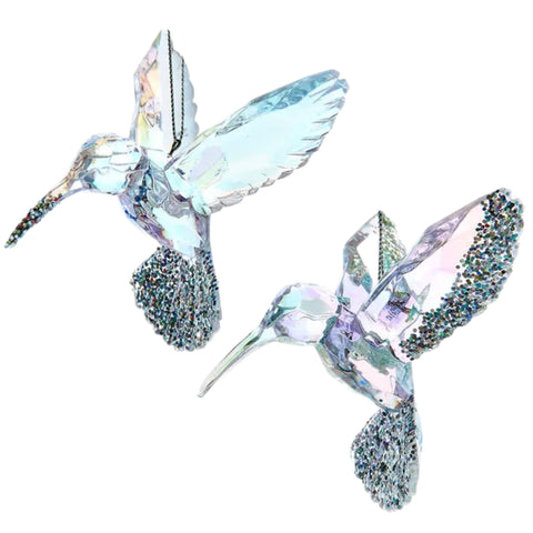 Assorted Iridescent Hummingbird Ornament, INDIVIDUALLY SOLD