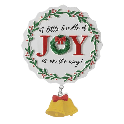 Baby's 1st Christmas Bundle Of Joy Ornament: Gender Neutral
