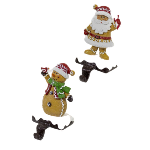 Assorted Gingerbread Stocking Holder, INDIVIDUALLY SOLD