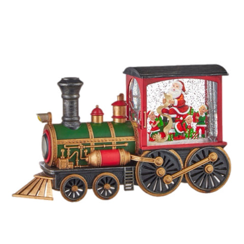 12" Santa's Train  Glitterdome