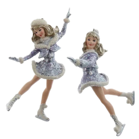 Assorted Skating Girl Ornament, INDIVIDUALLY SOLD