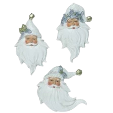 Assorted Santa Face Ornament, INDIVIDUALLY SOLD