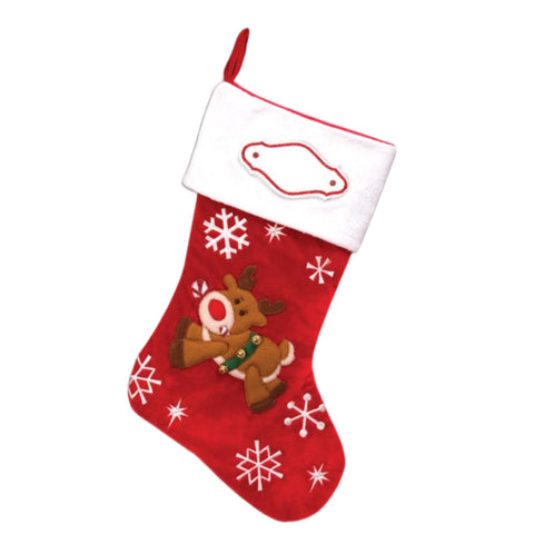 18" Lil' Reindeer Christmas Stocking