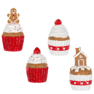 Assorted Cupcake Ornament, INDIVIDUALLY SOLD