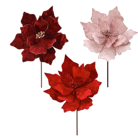 Assorted Poinsettia Stem, INDIVIDUALLY SOLD