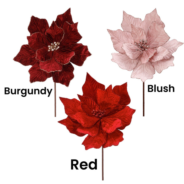 Assorted Poinsettia Stem, INDIVIDUALLY SOLD