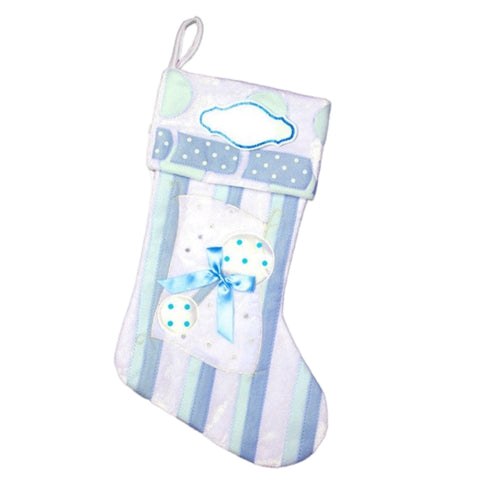 18" Baby Boy Rattle Stocking