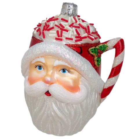 Santa Head Mug Ornament