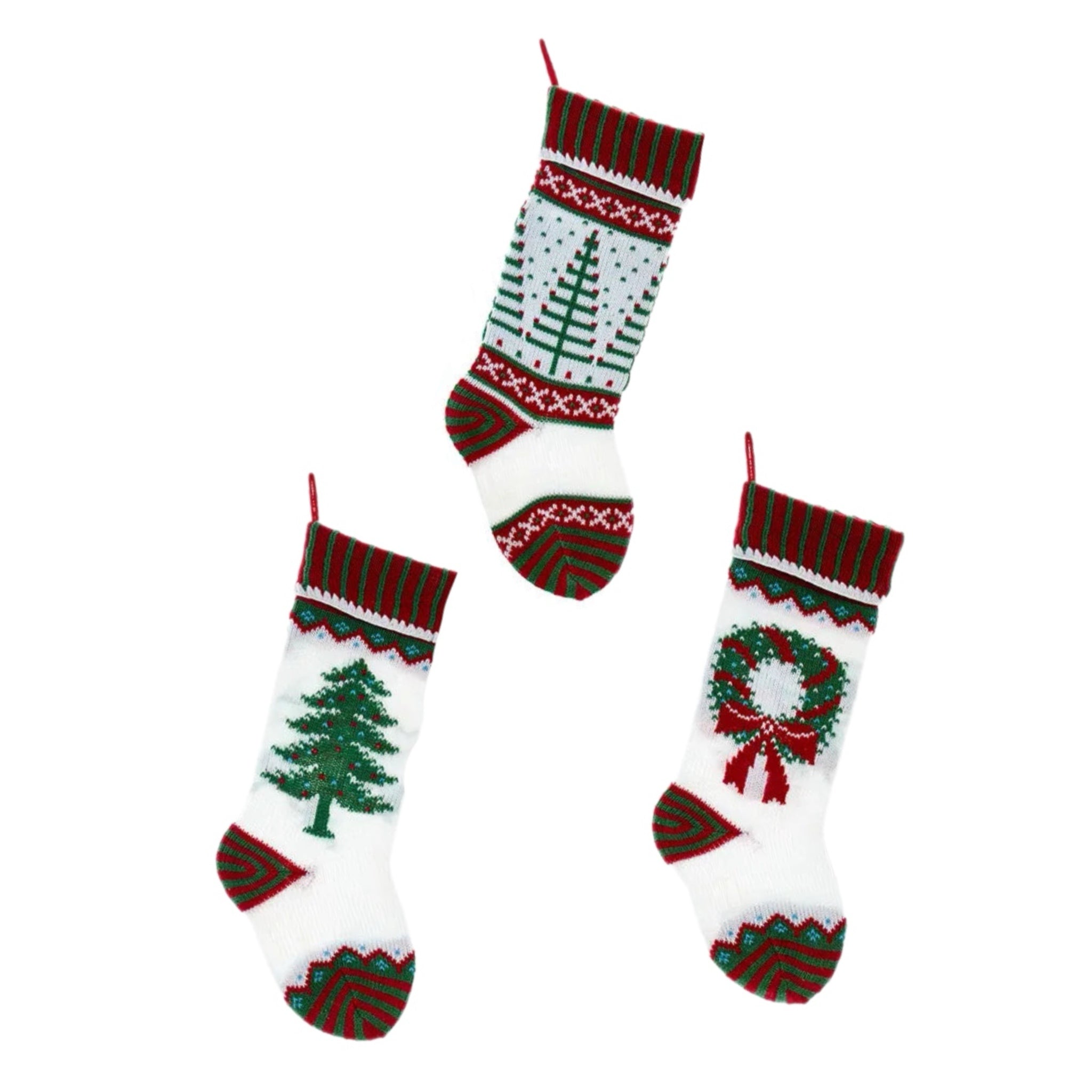 Assorted 20" Knit Stocking, INDIVIDUALLY SOLD