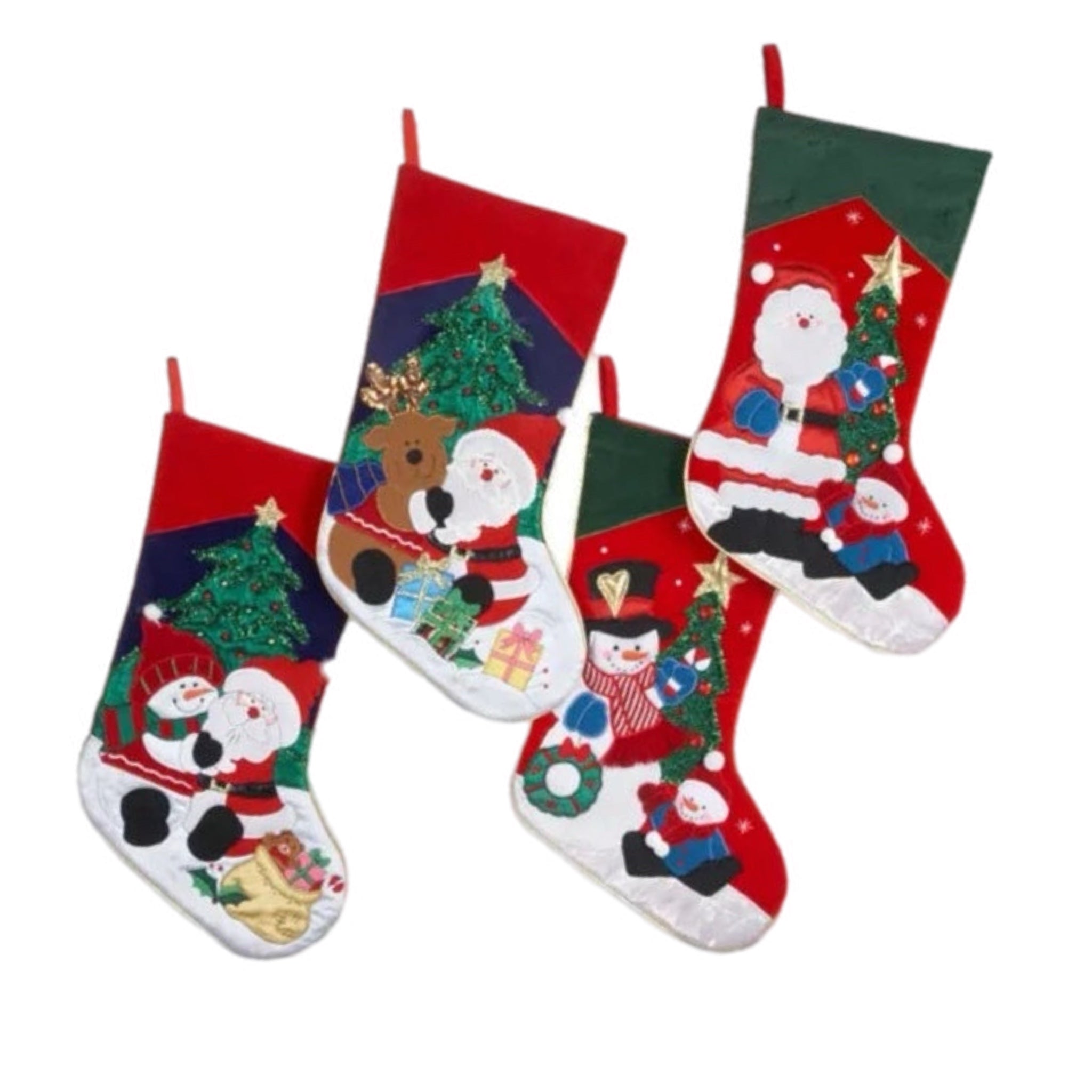 Assorted 2.5" Santa And Snowman Stocking, INDIVIDUALLY SOLD