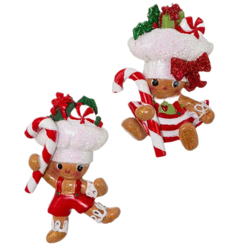 Assorted Gingerbread Baker Ornament, INDIVIDUALLY SOLD