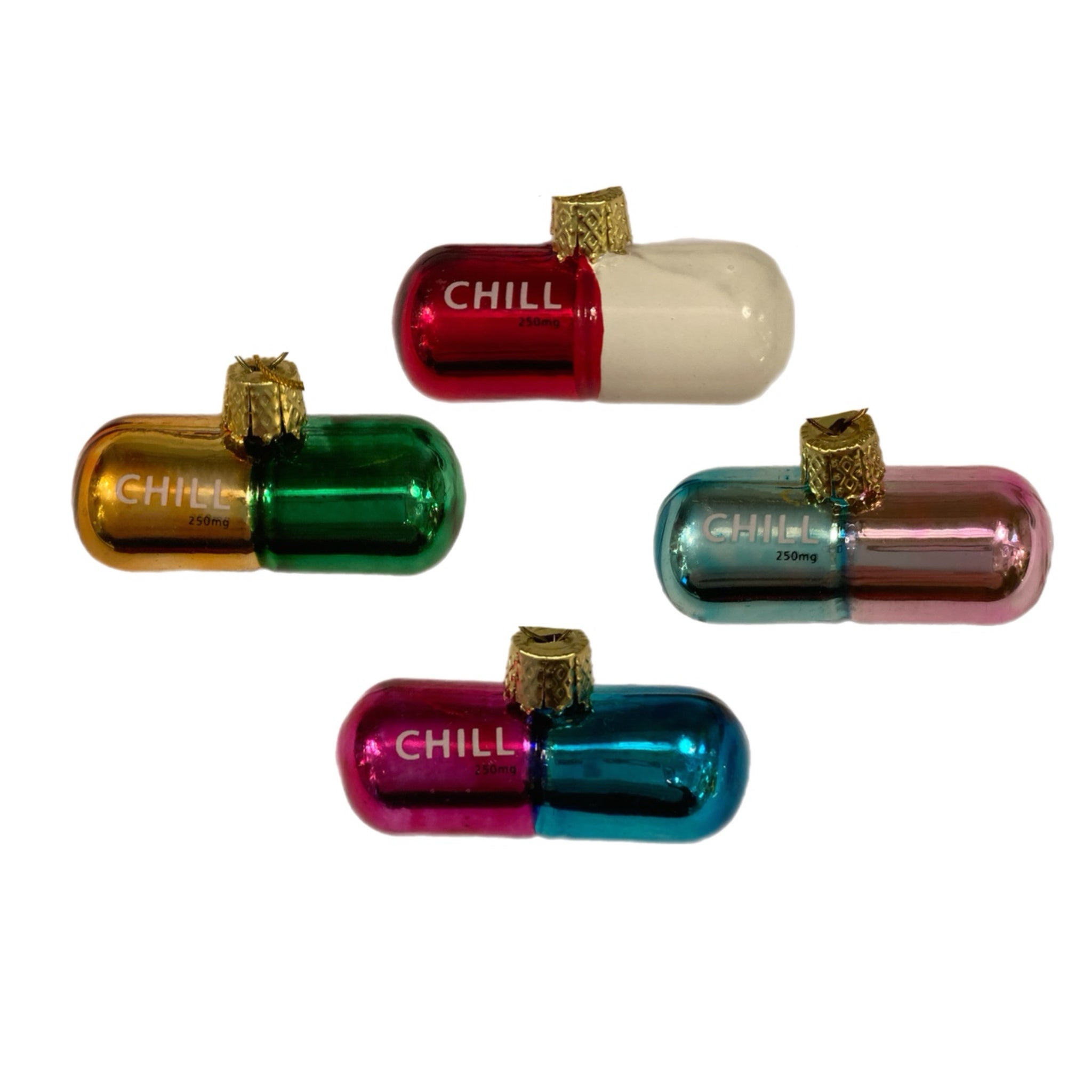 Assorted Chill Pill Ornament, INDIVIDUALLY SOLD