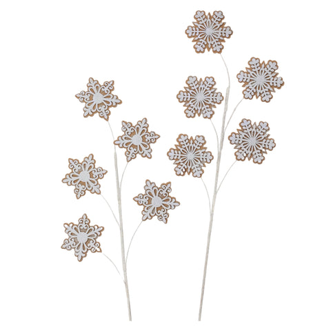 Assorted Gingerbread Snowflake Cookie Spray, INDIVIDUALLY SOLD