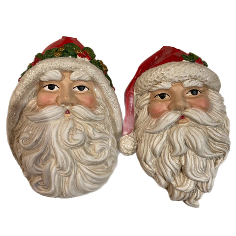 Assorted Santa Head Ornament, INDIVIDUALLY SOLD