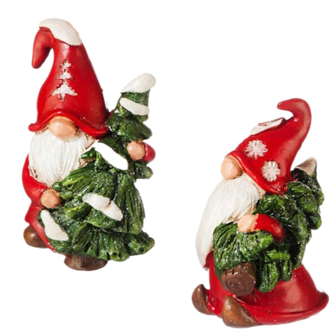 Assorted Gnome With Tree Ornament, INDIVIDUALLY SOLD