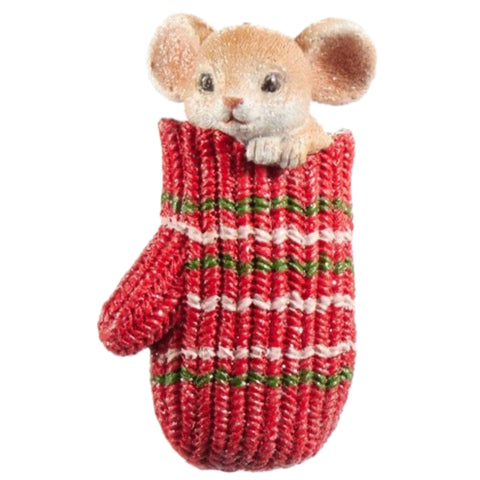 Mouse In Mitten Ornament