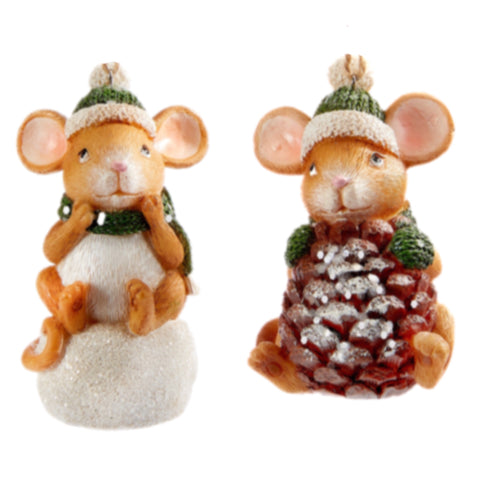 Assorted Mouse Ornament, INDIVIDUALLY SOLD