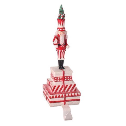 Red Nutcracker Stocking Holder