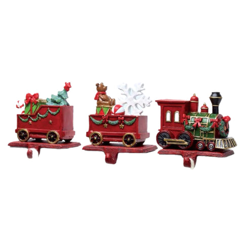 Train Stocking Holder, Set Of 3