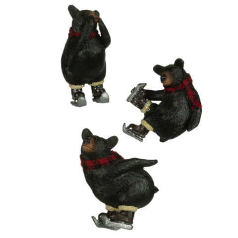 Assorted Bear Skating Ornament, INDIVIDUALLY SOLD