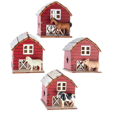 Assorted Barn Animal Ornament, INDIVIDUALLY SOLD