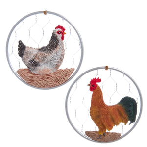 Assorted Farm Bird Ornament, INDIVIDUALLY SOLD