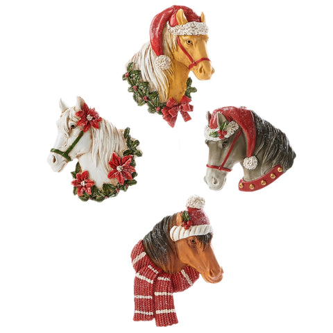 Assorted Horse Head Ornament, INDIVIDUALLY SOLD