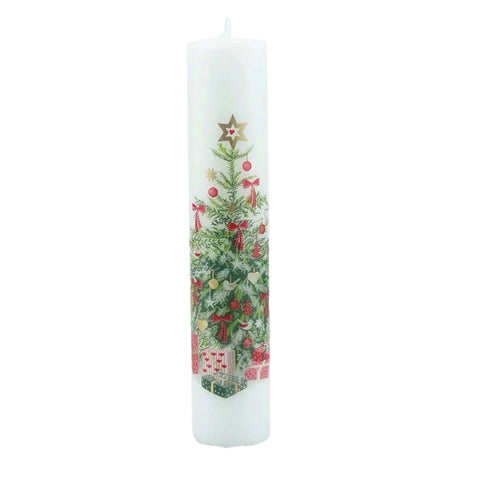 12" Countdown Advent Pillar Candle