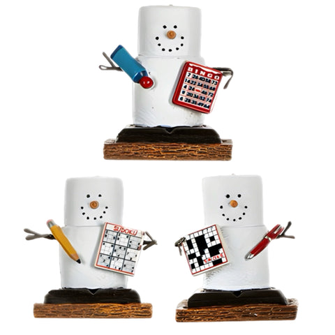 Assorted S'mores Game Night Ornament, INDIVIDUALLY SOLD