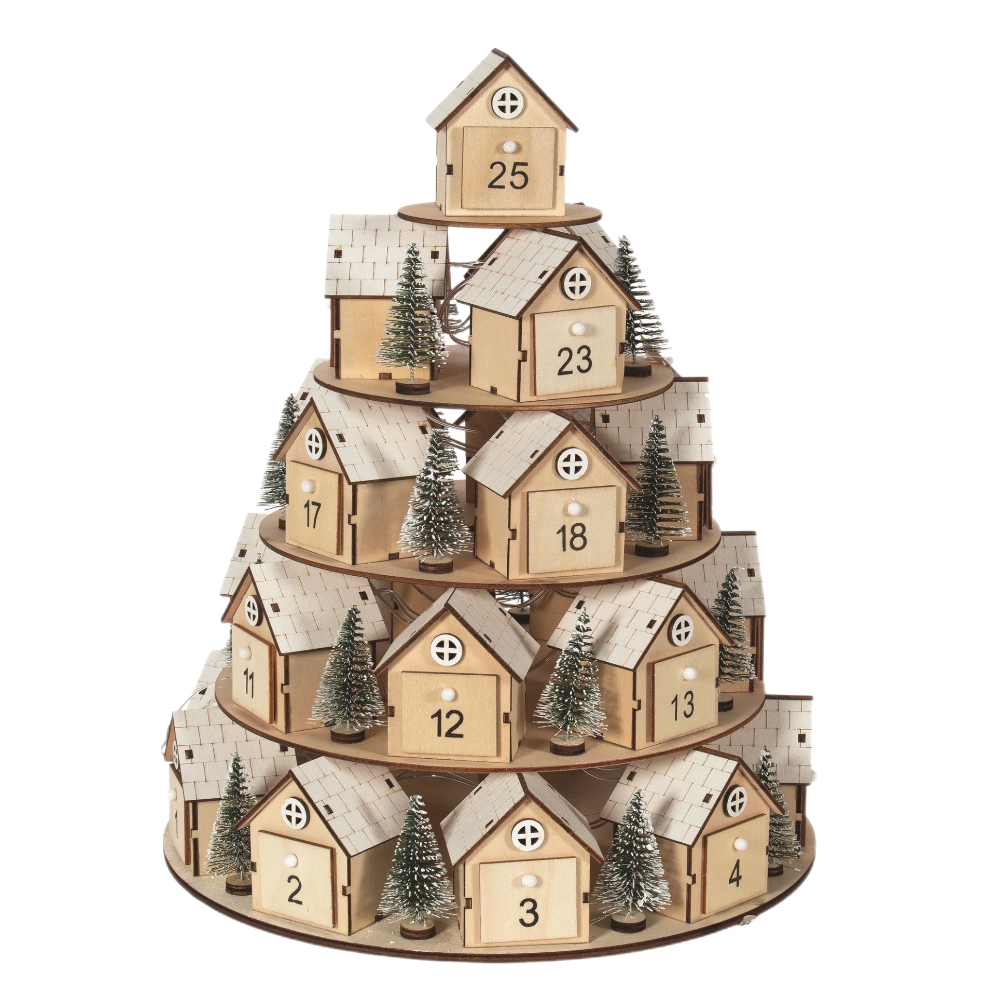 Fillable Houses Advent Calendar Countdown