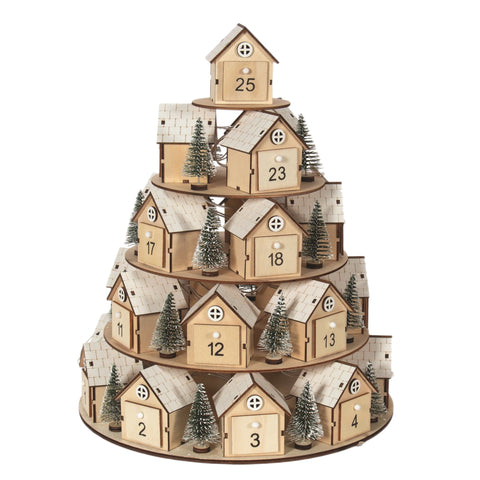 Fillable Houses Advent Calendar Countdown