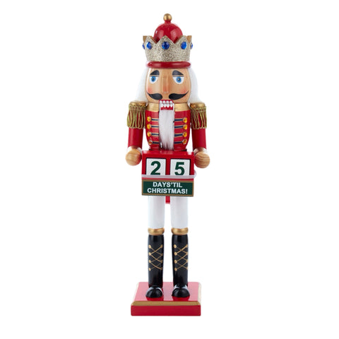 15" Nutcracker Advent Calendar Countdown With Blocks