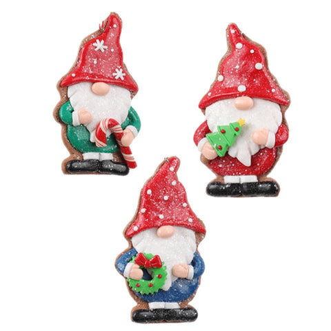 Assorted Gnome Cookie Ornament, INDIVIDUALLY SOLD