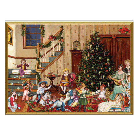 Family Around The Tree Paper Advent Calendar