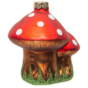 Double Mushroom Ornament