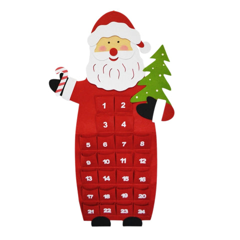 Santa Wall Hanger Advent Calendar Countdown