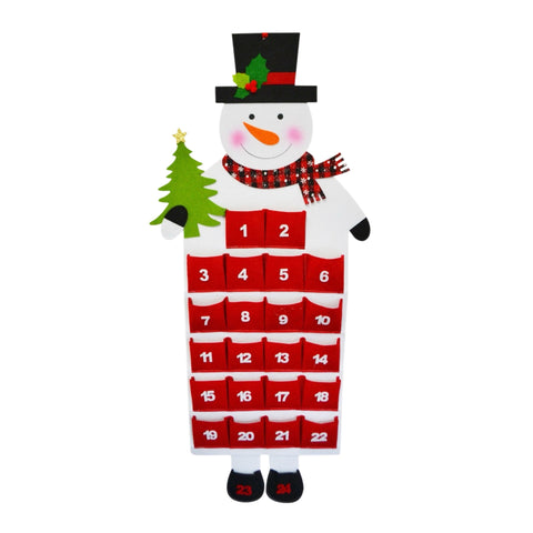 Snowman Wall Hanger Advent Calendar Countdown