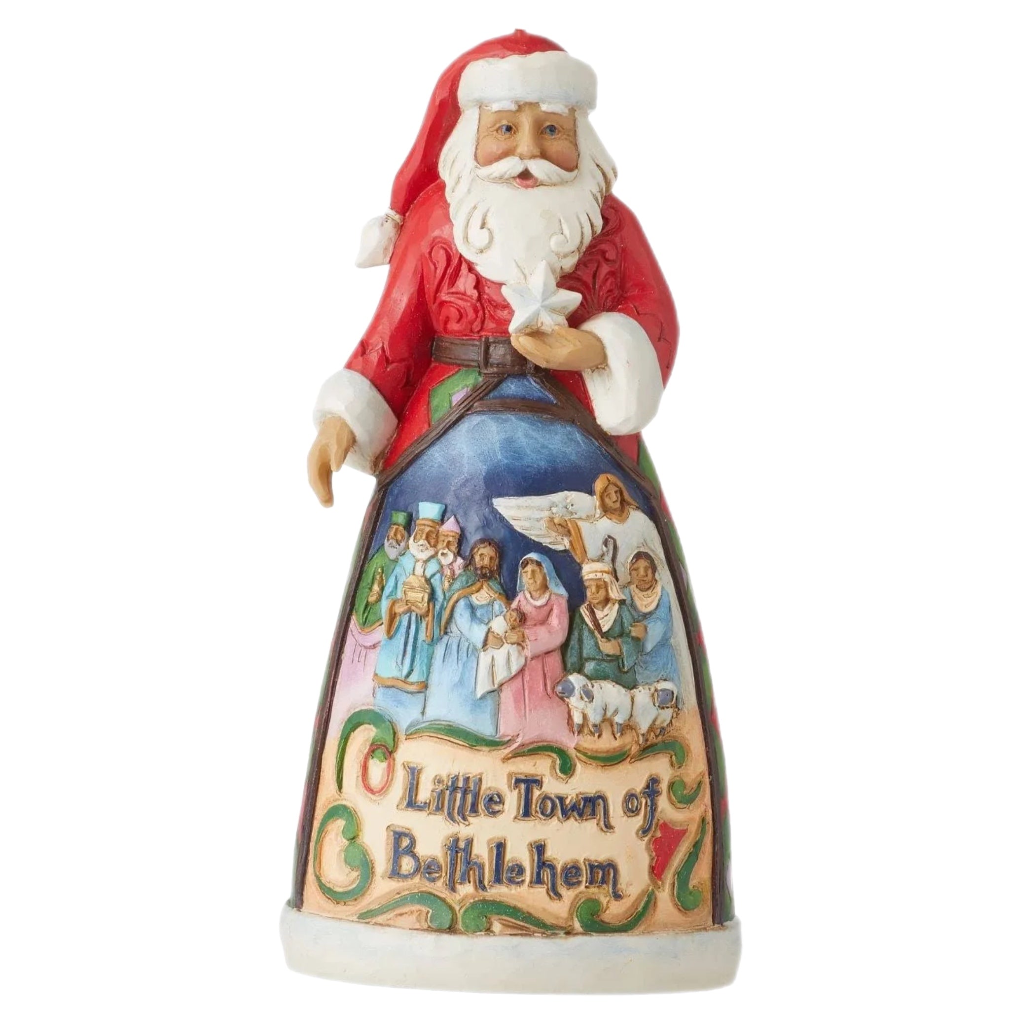 Little Town Of Bethlehem Santa Ornament